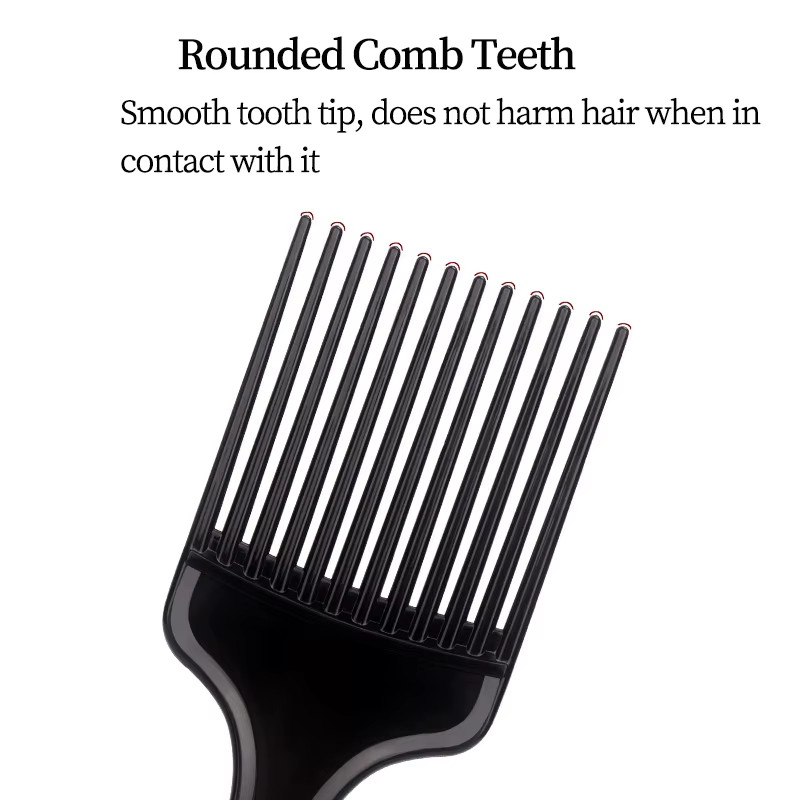 Afro Natural Curly Hair Comb Pick Hair Parting Comb African Braiding Comb Wide T