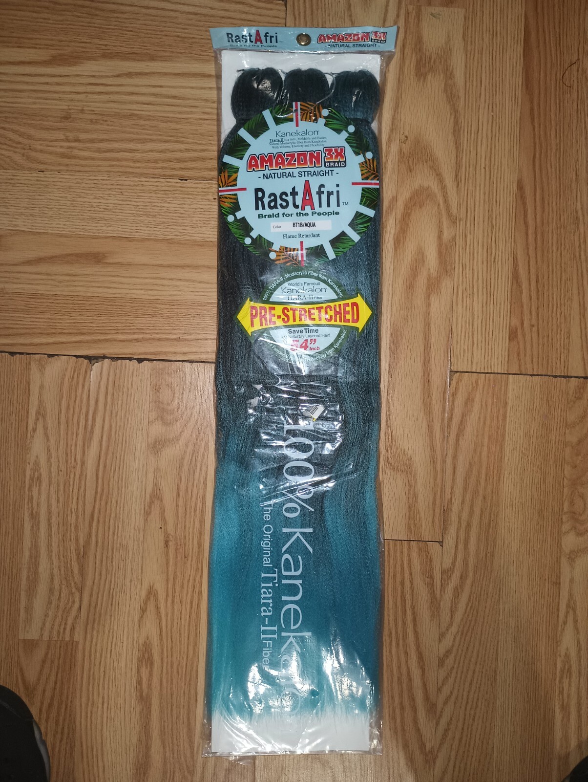 RastAfri Pre-Stretched Freed’m Silky Braid 3x Braiding Hair BLUE