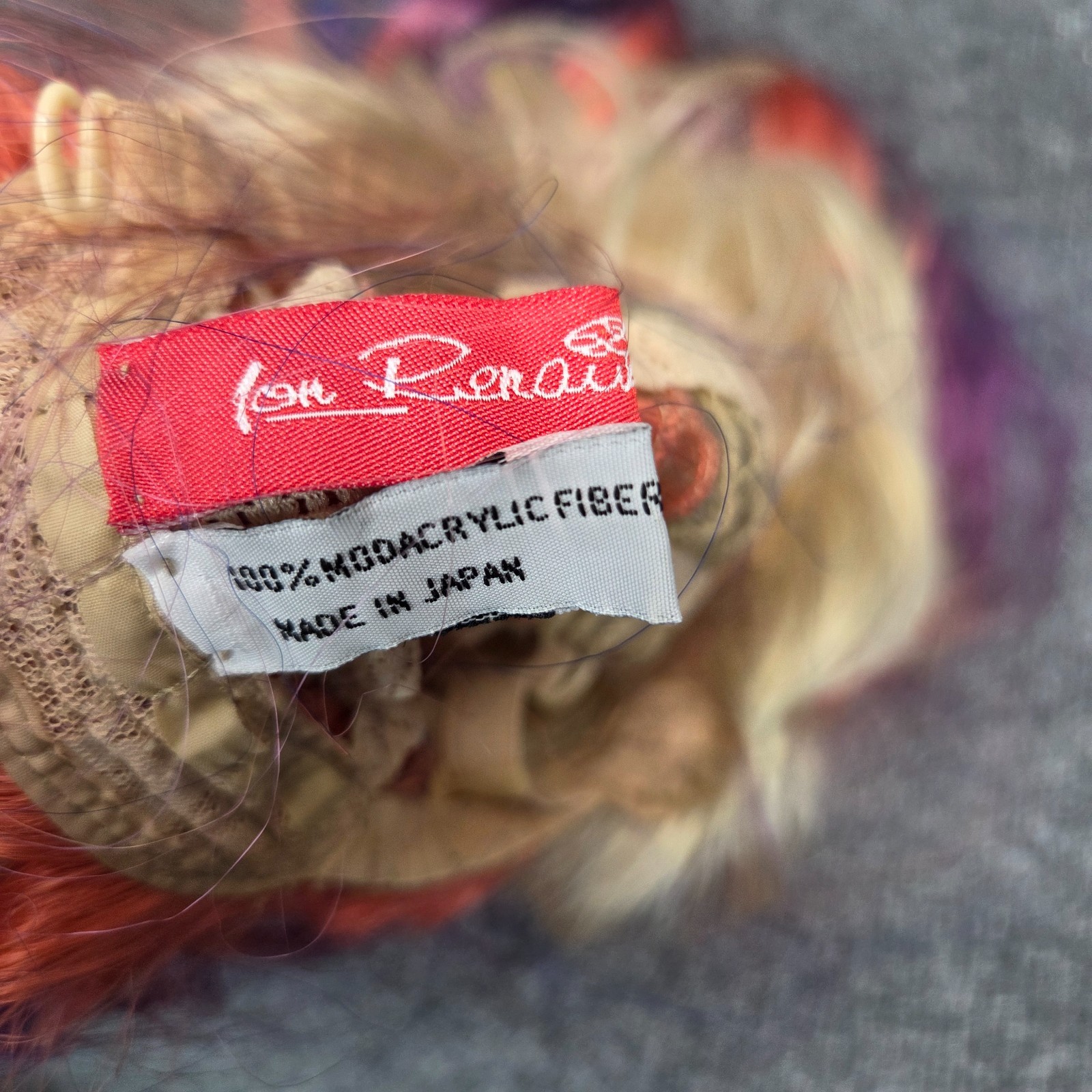 Jon Renau Full Lace Front Wig Long Colorful Bright Pride Blonde Bangs Dyed