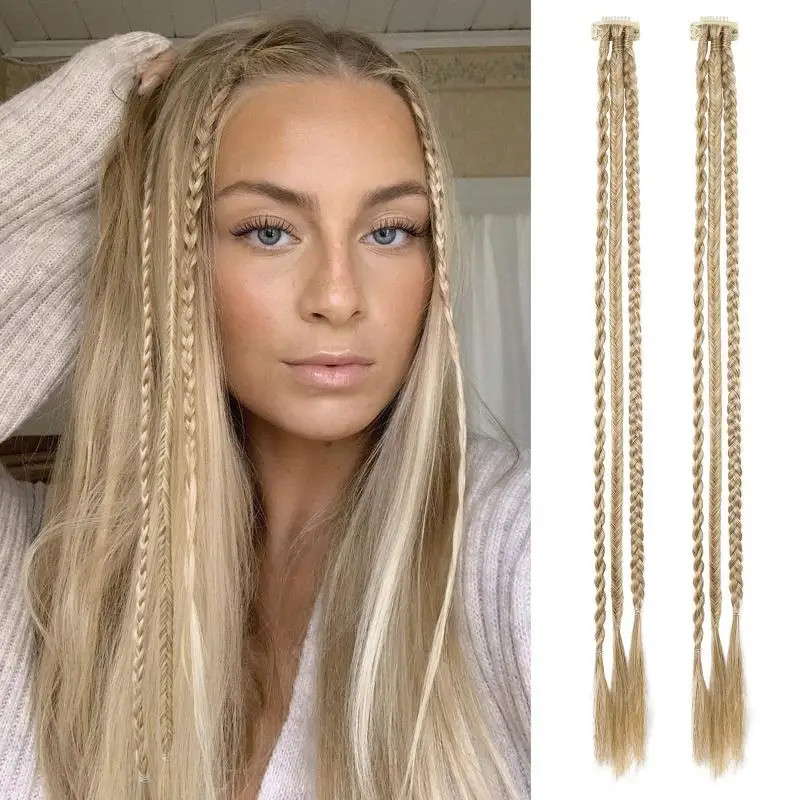 1Pairs Synthetic Clip In Hair Extensions Dirty Dreadlock Boxing Boxer Braids