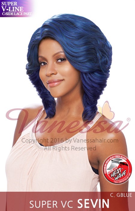 SUPER VC SEVIN – VANESSA SYNTHETIC SUPER V-LINE C-SIDE PART WIG FLIP CURL