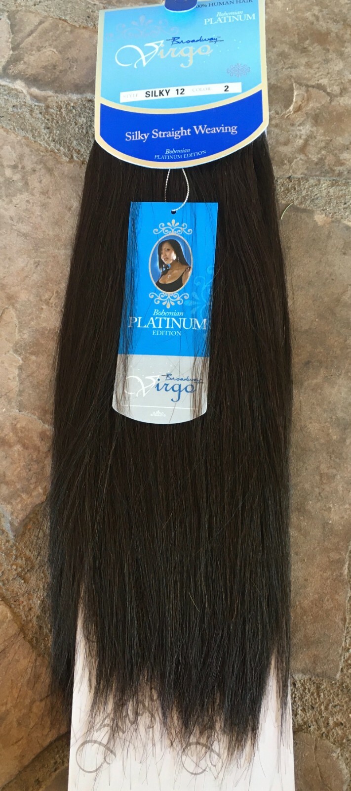 VIRGO BROADWAY BOHEMIAN PLATINUM or REMY human straight weaving extension hair