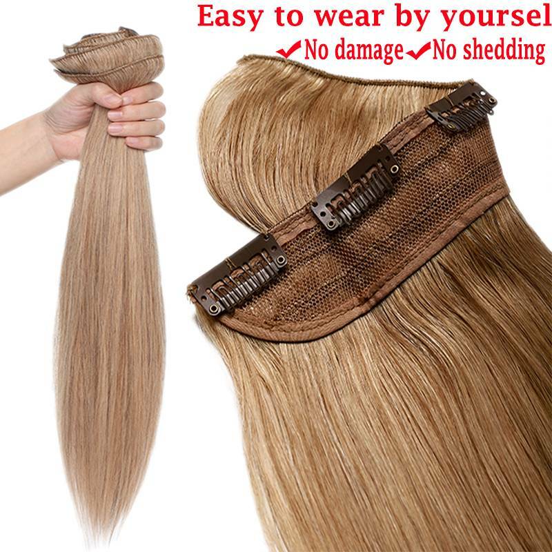One Piece Full Head Hair Extensions Clip In Human Hair Extension 24″ Armenian