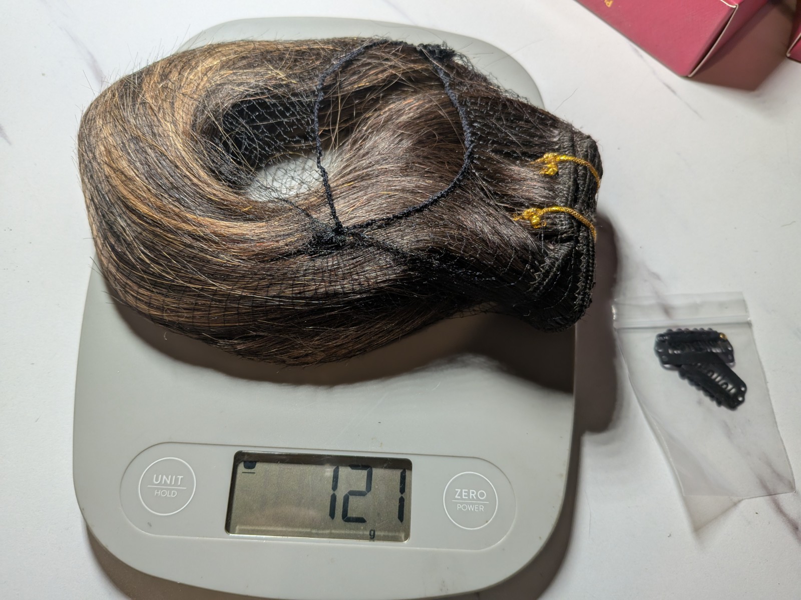 Wennalife Clip in Human Hair Extensions 120g 16in 7pcs Black/Brown