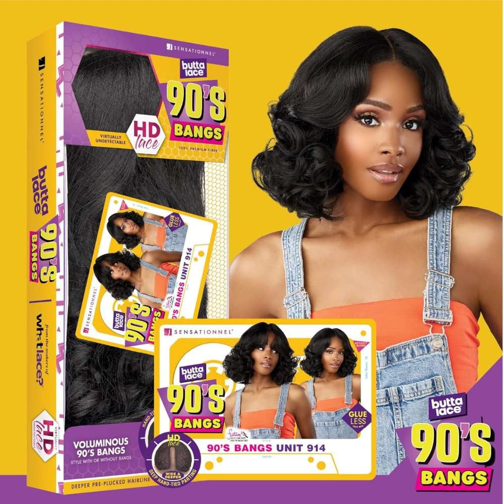 Sensationnel Butta HD Lace Front Wig – 90’s Bangs Unit 914