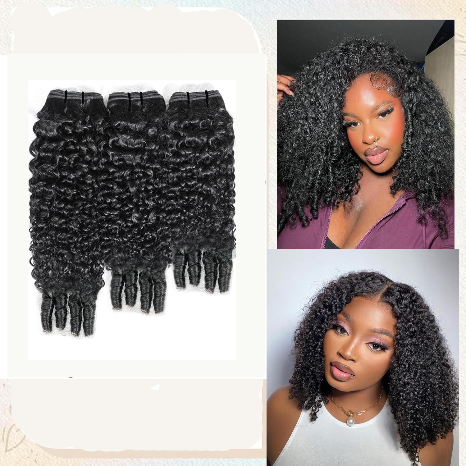 Josblue 16 18 20 Inch Burmese Curly Bundles Human Hair 3C4A 100 Unprocessed 12A
