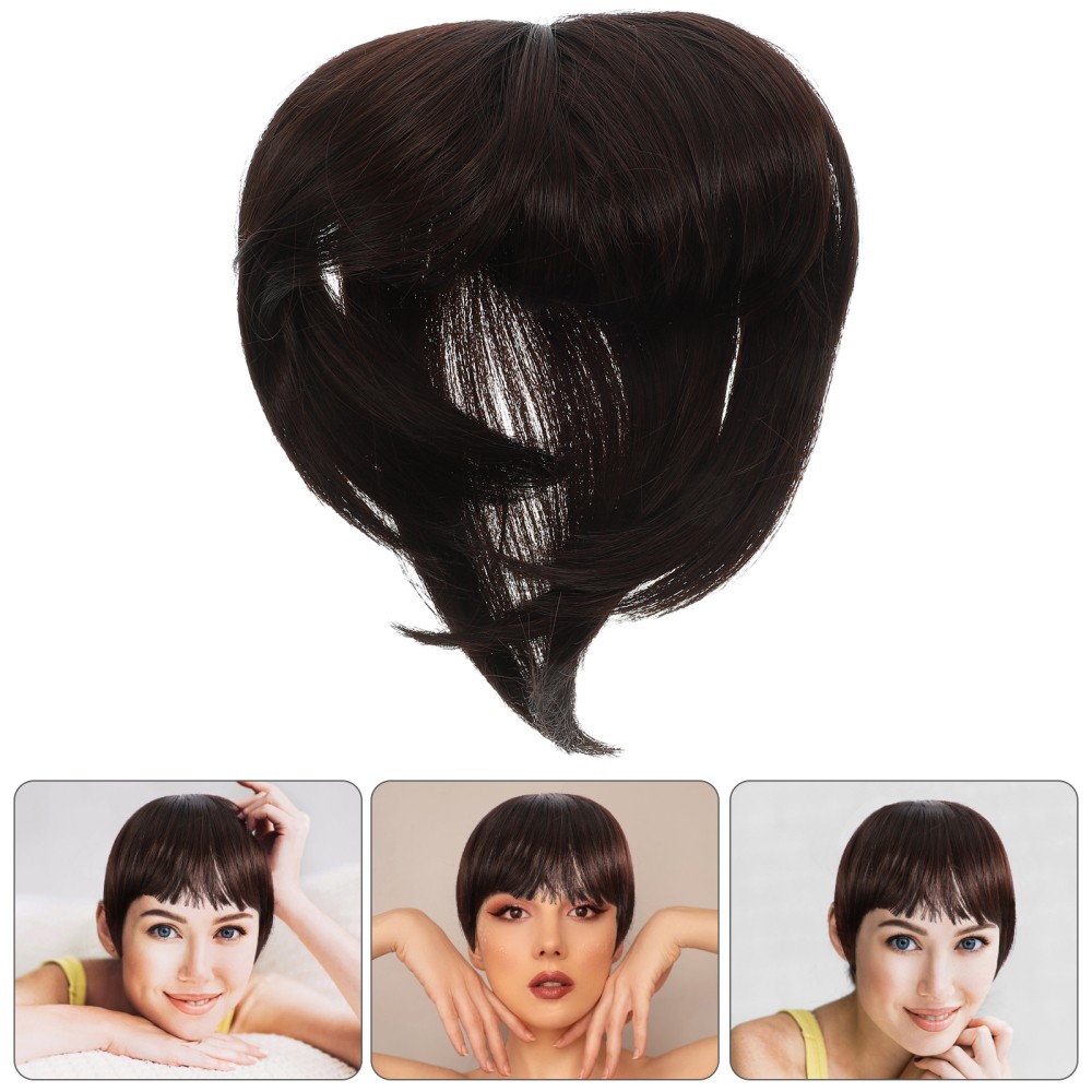 ​invisible False Hair Clips Hairline Toupee for Women Topper Wiglet Accessory