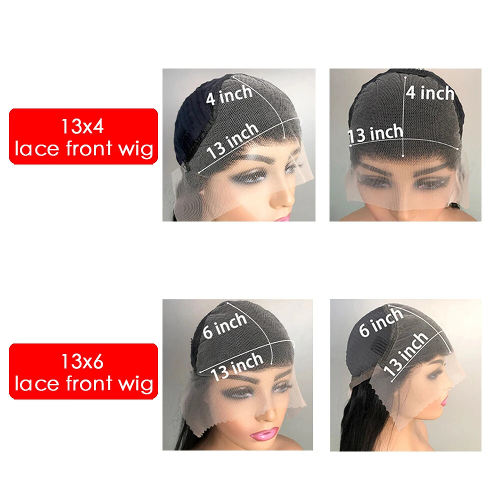 13×4 Lace Front Human Hair Wigs 4/27 13×6 HD Transparent Lace Frontal Wig