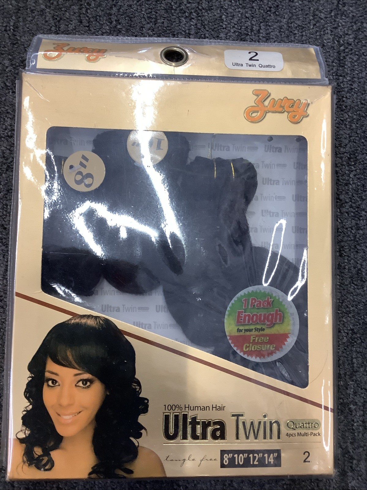 ZURY 100% HUMAN HAIR ULTRA Twin QUATTRO 8”10”12”14” 2