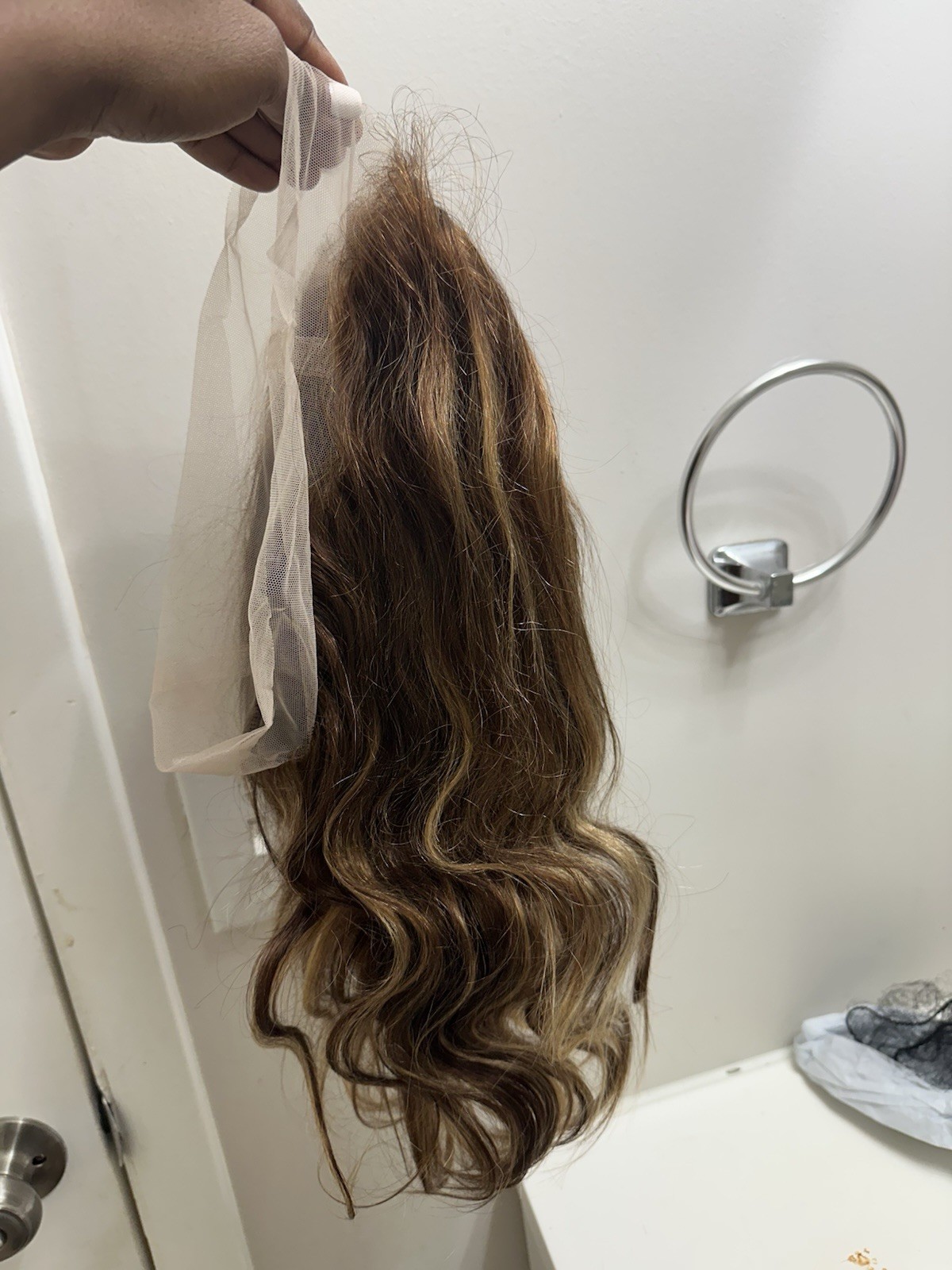 P4/27 13×6 Body Wave Human Hair Lace Front Wig Free-Part Pre-Plucked 13in