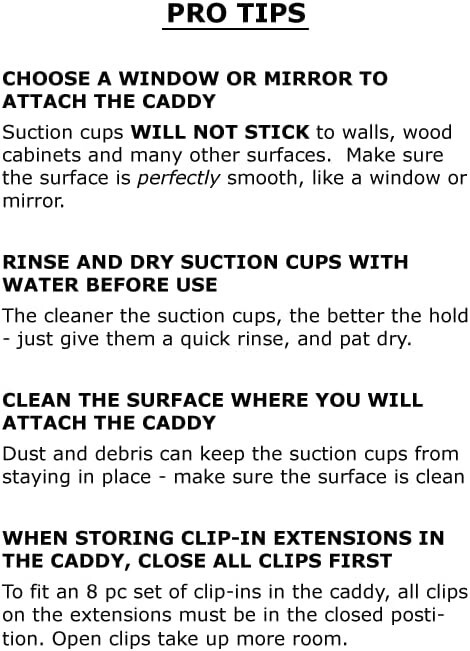 Hair Works 4-in-1 Hair Extension Style Caddy The Original Hair Extension Holder