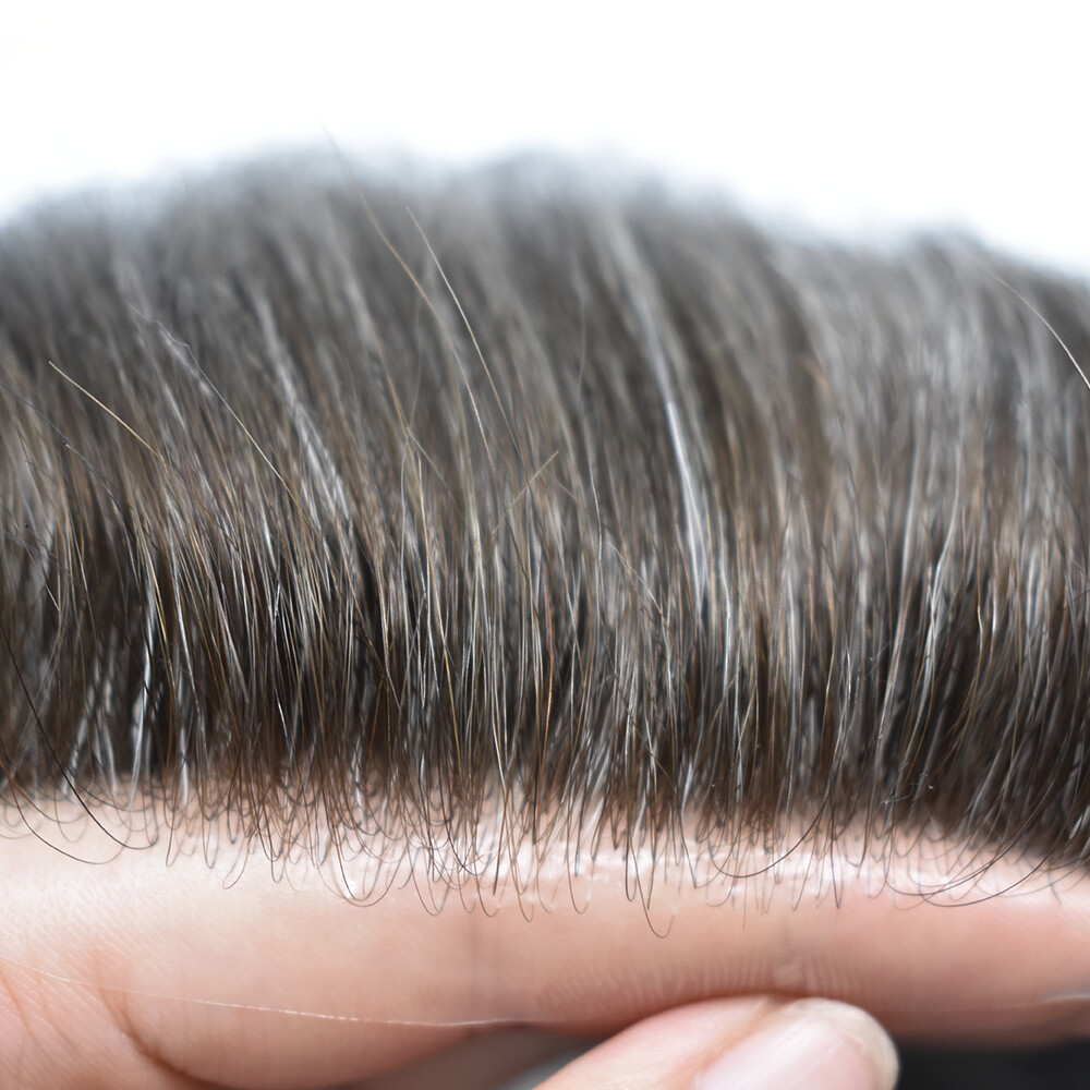 Mens Hair Replacement Ultra Thin Skin Toupee All Colors Hairpieces PU SystemWigU