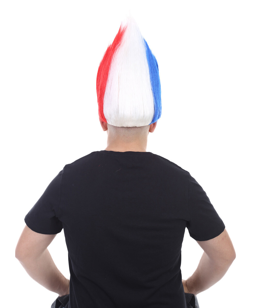 Unisex Flag Troll Wigs Collections, 16 Countries Wig, Sports Wigs, HM-128A