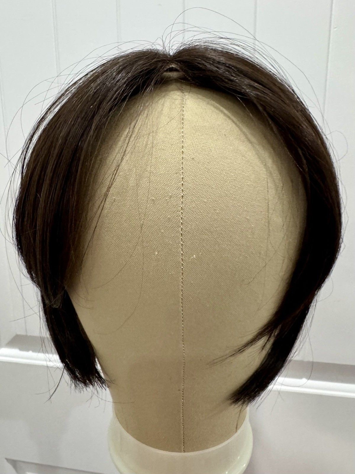 EUC Rene Of Paris Hair Topper – Easifringe 12” Fudgesicle / #6 dark brunette