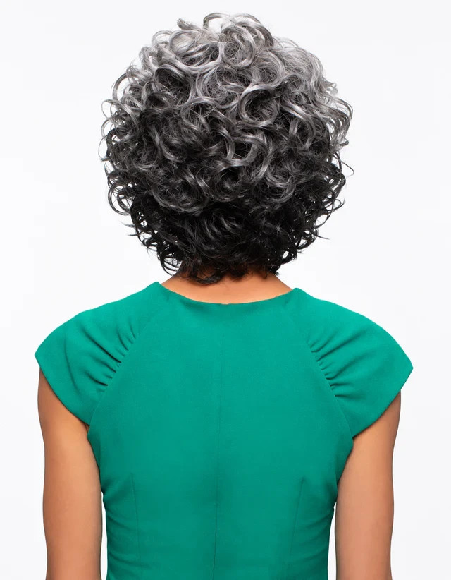Foxy Silver ALICIA Wig, Curly Short, Soft defined ringlets, Volume