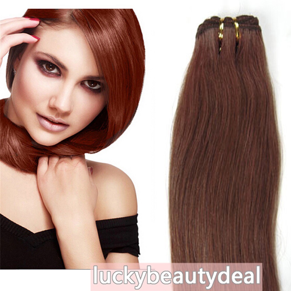 Sew in Wefts Remy Human Hair Extensions Double Weft Weave Bundles Fashion Colors
