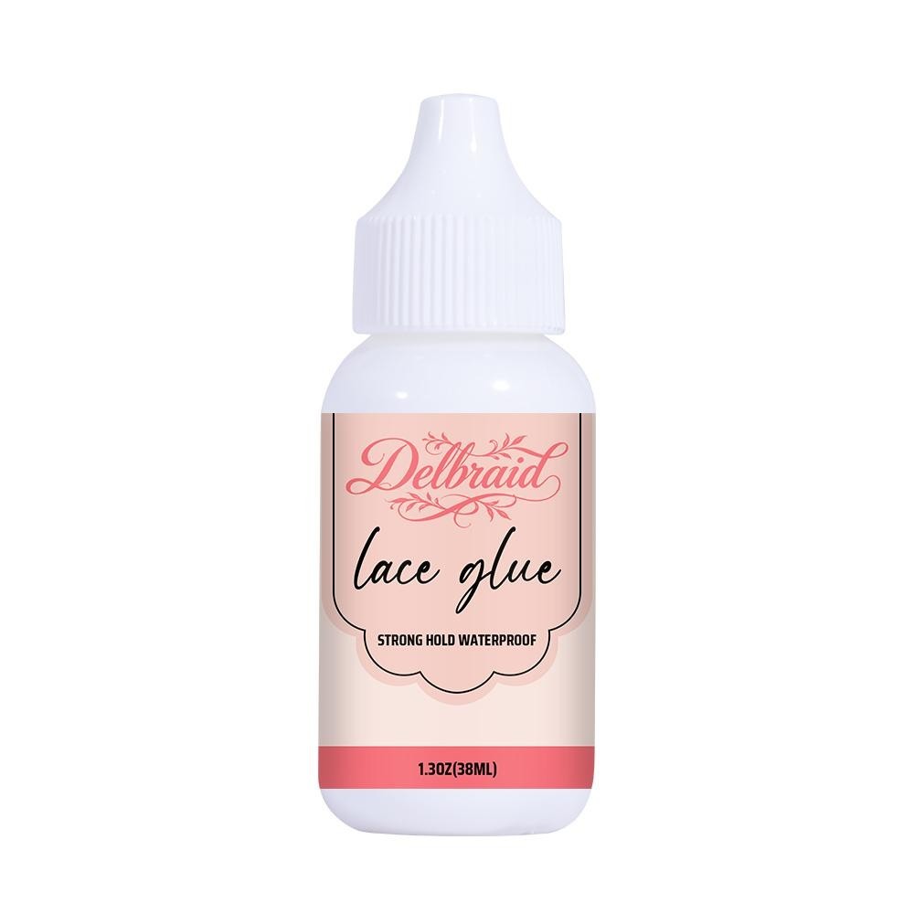 Delbraid Lace Glue Strong Hold, Skin Safe Adhesive for Wigs & Hairpieces, 3g tub