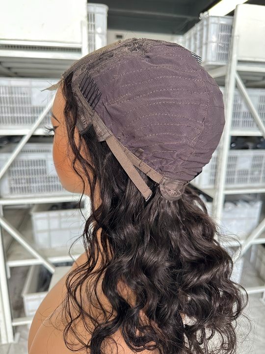 New! 16inch Loose Wave Human Hair 4×4 Lace Closure Wig 100% Human Hair For Women