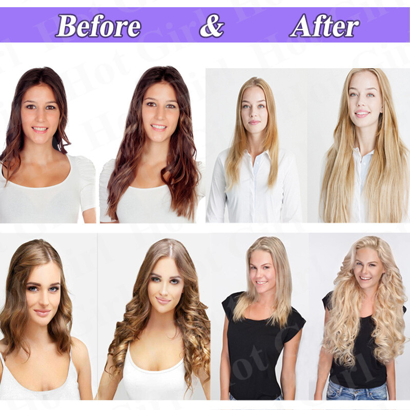 Secret Headband Wire In Remy Human Hair Extensions Ombre No Clip In One Piece US