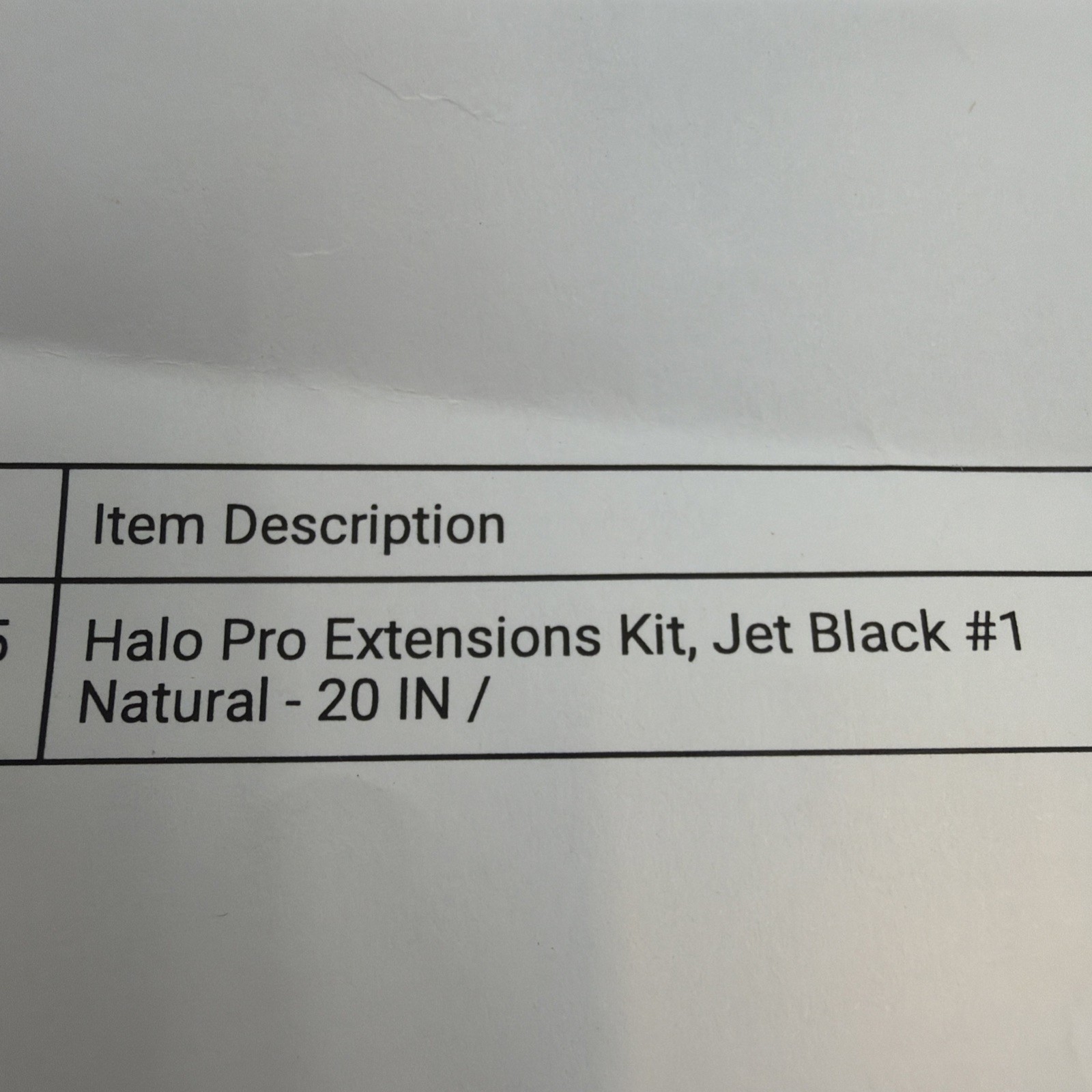 Bellami Halo Pro Hair Extension 20” Jet Black #1 Open Box Styled Once Remy Hair