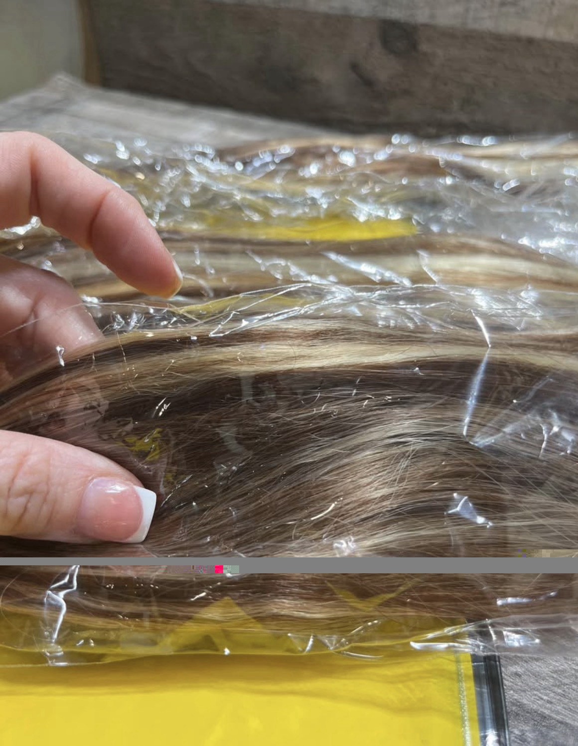 Sew in Straight 3 pack 22” p33/613 HUMAN HAIR RED BROWN BLONDE extensions – NEW