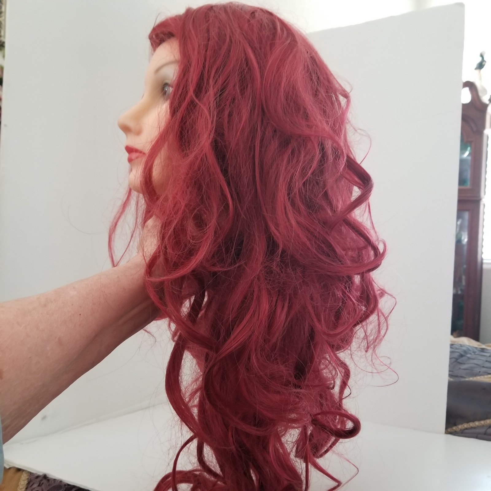 Beautiful Very Long Hair Red Wig Adult Little Mermaid or Brave Character