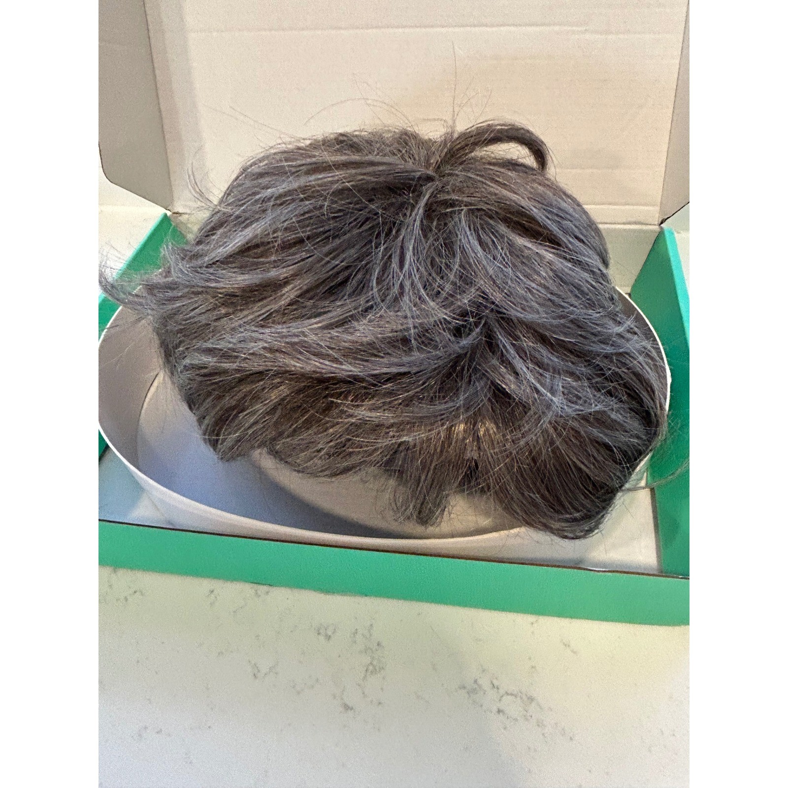 Wigsdo Short Layered Salt and Pepper Grey Wig Color 51 Large JU24618