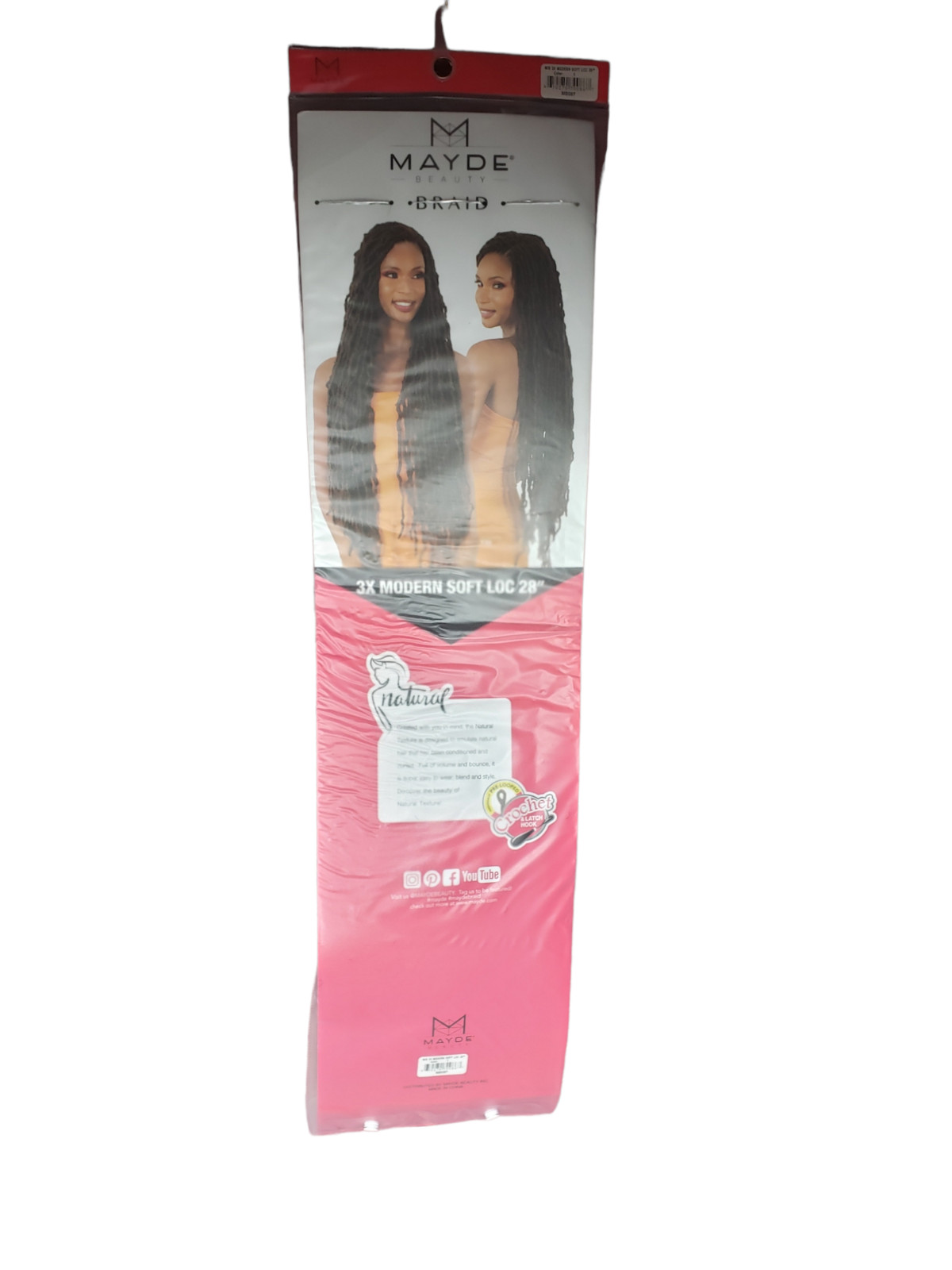 Mayde Beauty Crochet Braid 3X Modern Soft Loc 28″ Free shipping