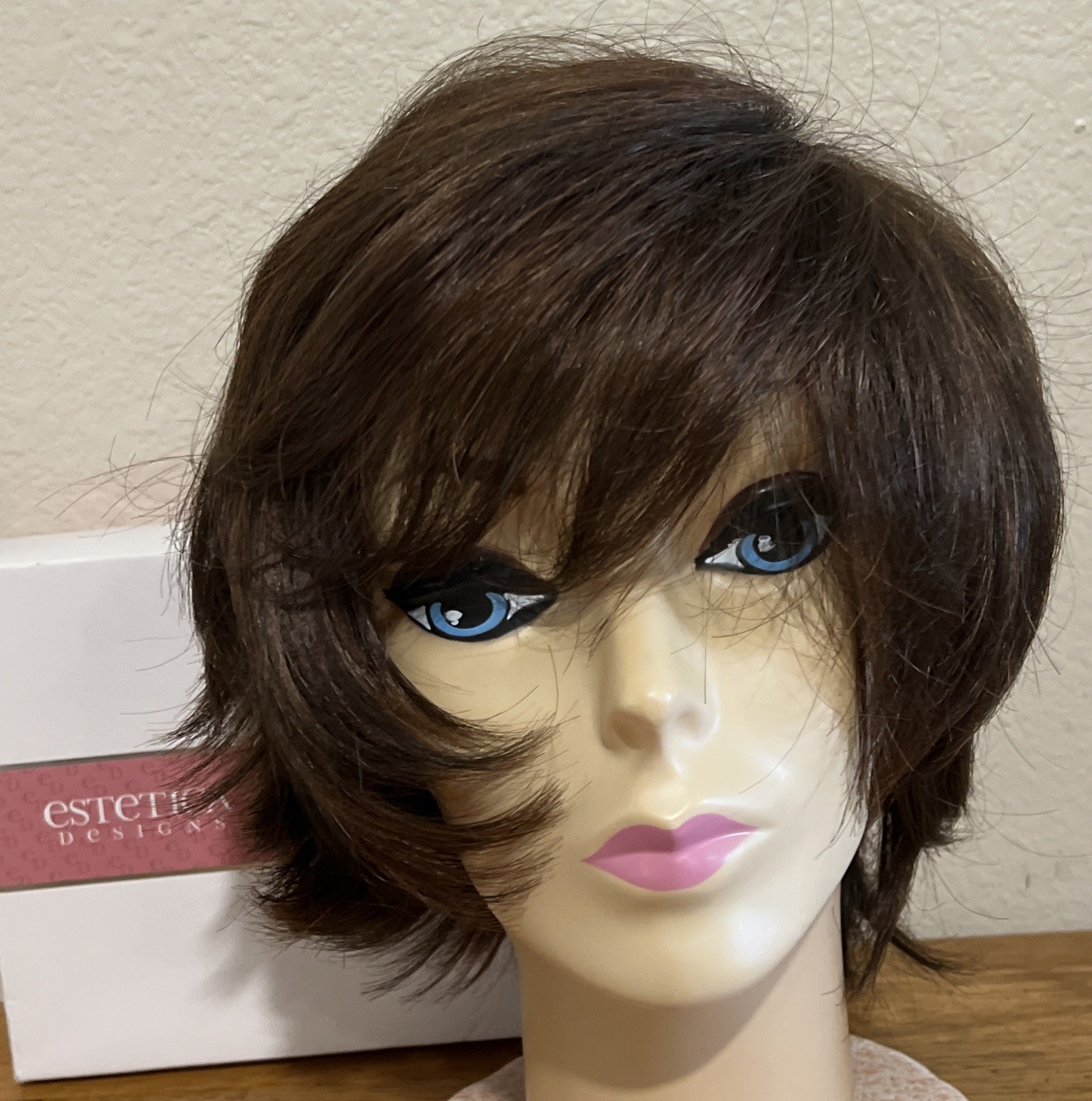 Womens ESTETICA DESIGNS Norah R32F Auburn Wig Shaggy Bob Bixie Short Layered