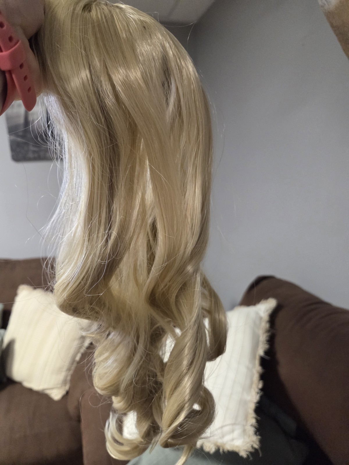 High Quality Long Blonde Wig with Soft Curl