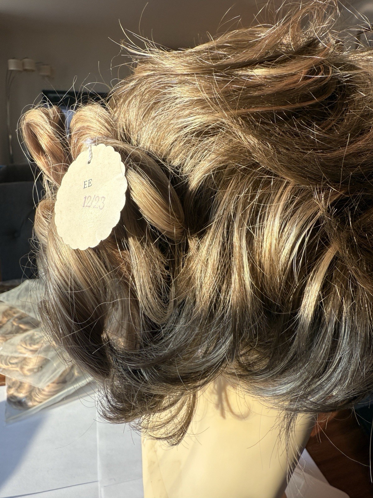 100% Human Hair Wiglet Hazelnut Brown Curly Womens Claw Clip Indian Extension