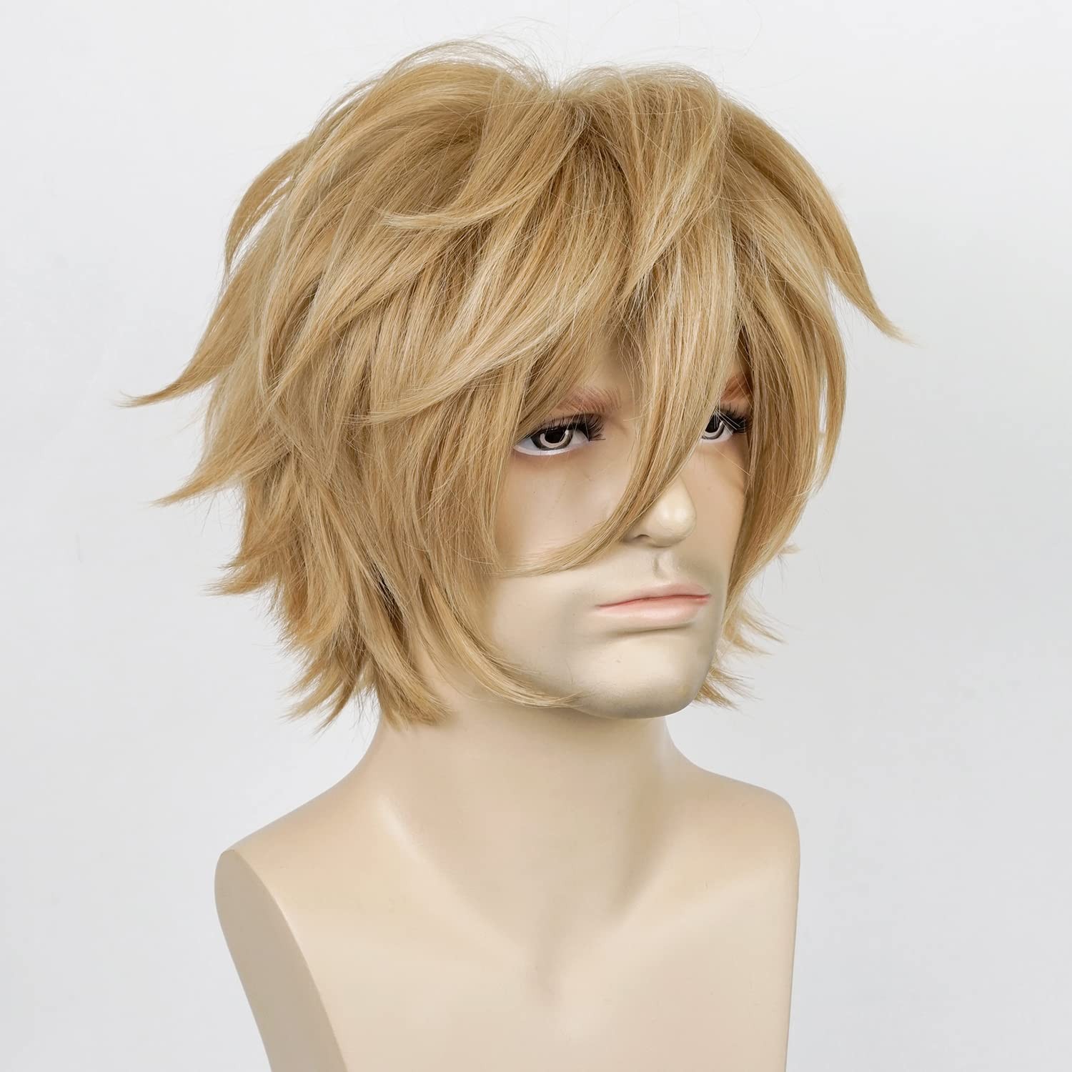 Alacos Unisex Cosplay Short Straight Hair Wig Women Men Anime Comic Con Party…