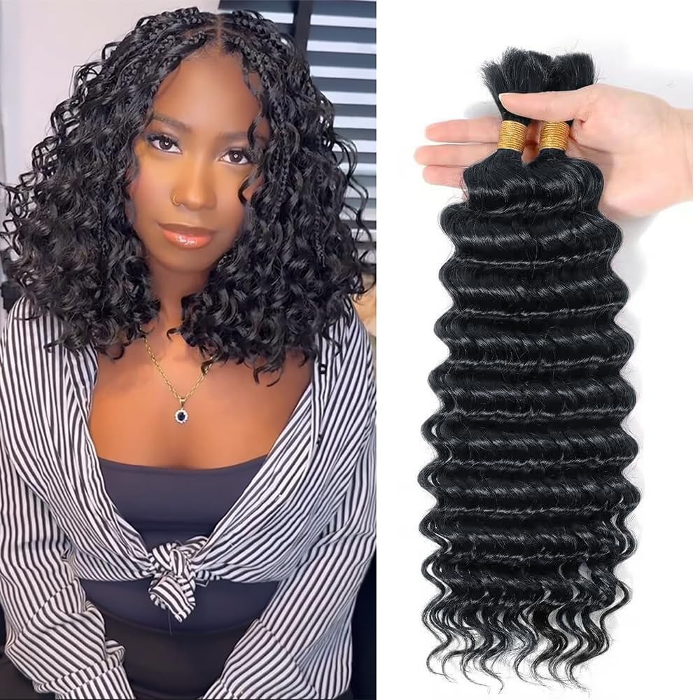 Urbeauty Human Hair For Boho Bob – Bohemian Hair For – Jet Black 14 In
