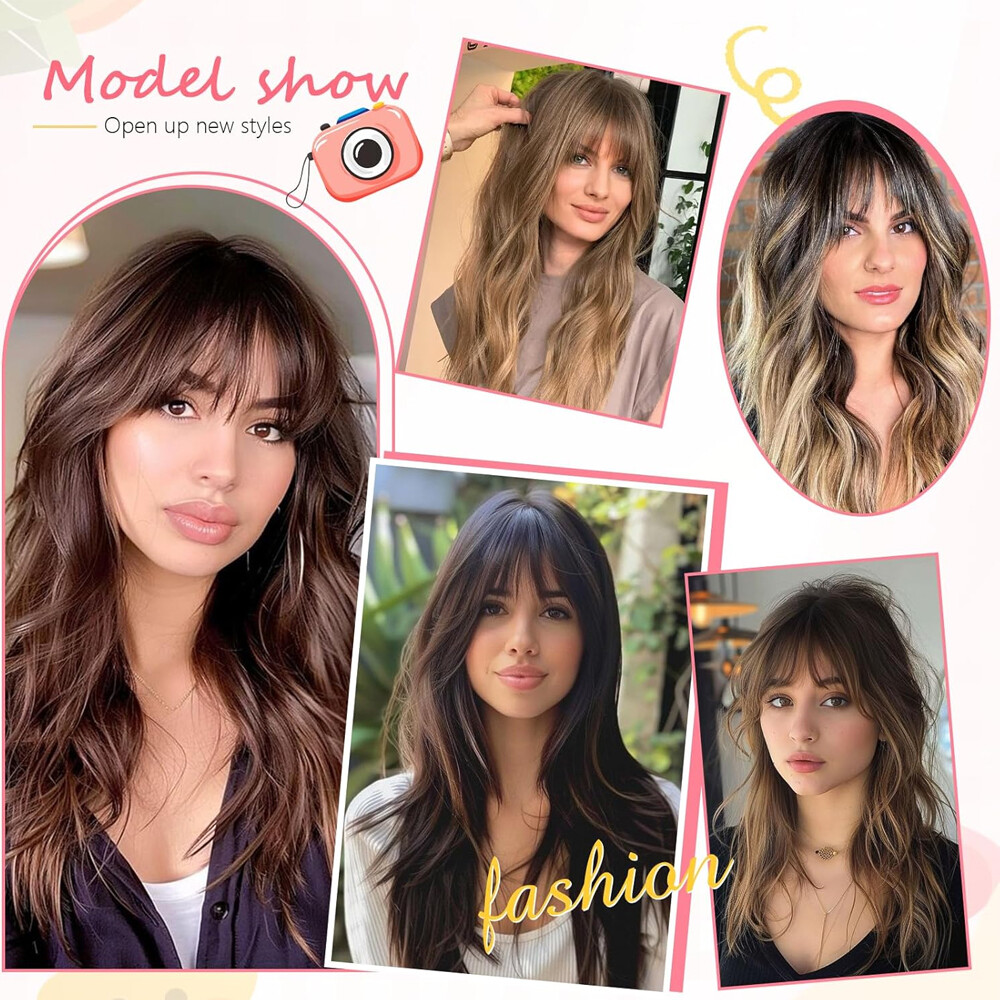 3D Cover Clip in Bangs Real Human Hair Extensions Hairpieces Front Piece Topper