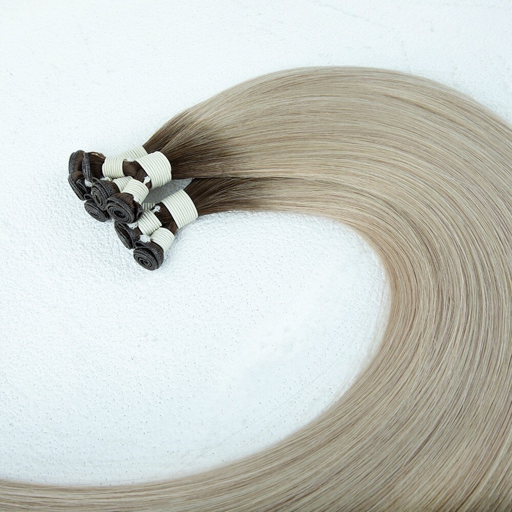 100% Human Hair Extensions 3 Genius Weft Bundle 18 Inch 60 Gm