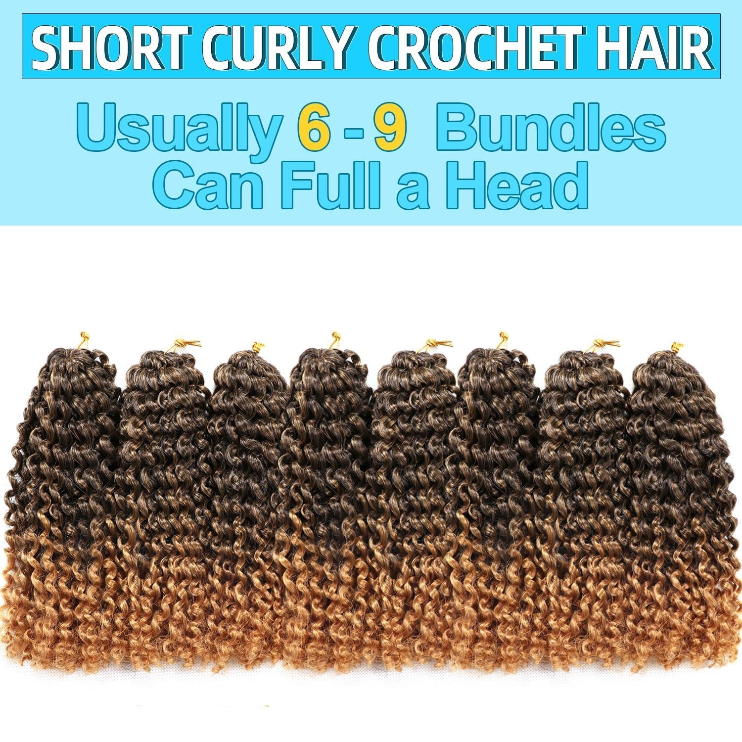 8 Inch Short Passion Twist Hair 6 Bundles Marlybob Crochet Hair Kinky Curly C…
