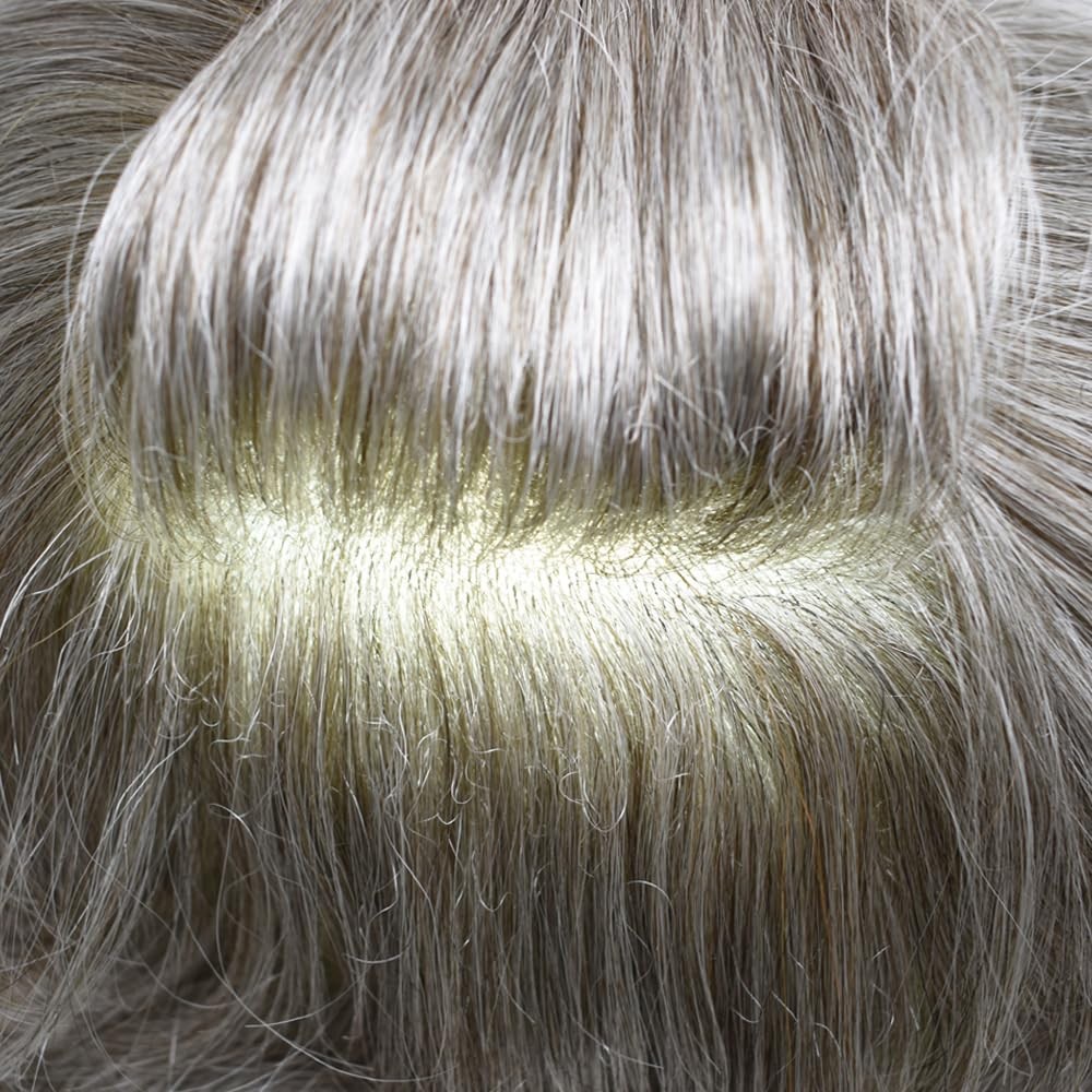Mens Toupee Ultra Thin Skin Hairpiece Invisible PU Hair Replacement Systems US