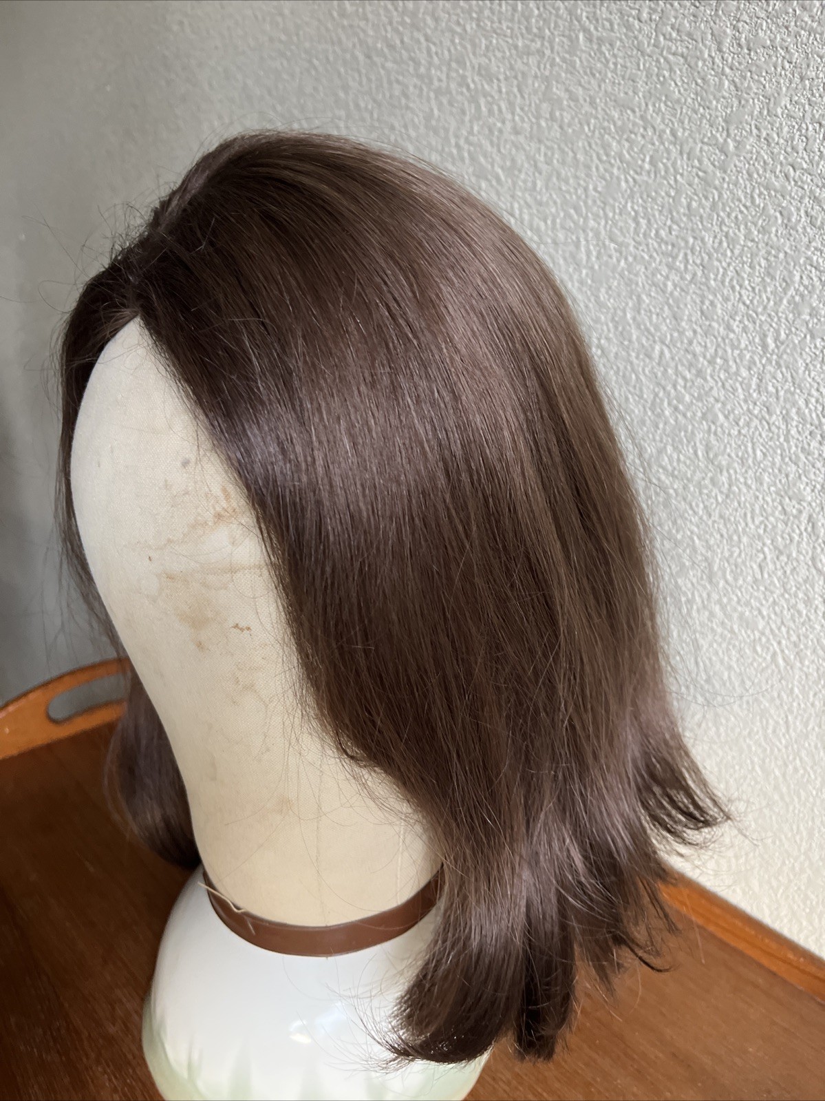 Vintage 100% Human Hair Wig From Indonesia Manufacture In Hong Kong
