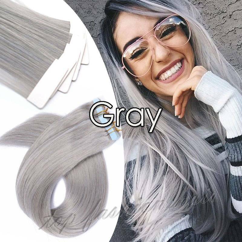 US Super Tape In Glue 100% Human Remy Hair Extensions Real Thick 100g 40pcs GG36
