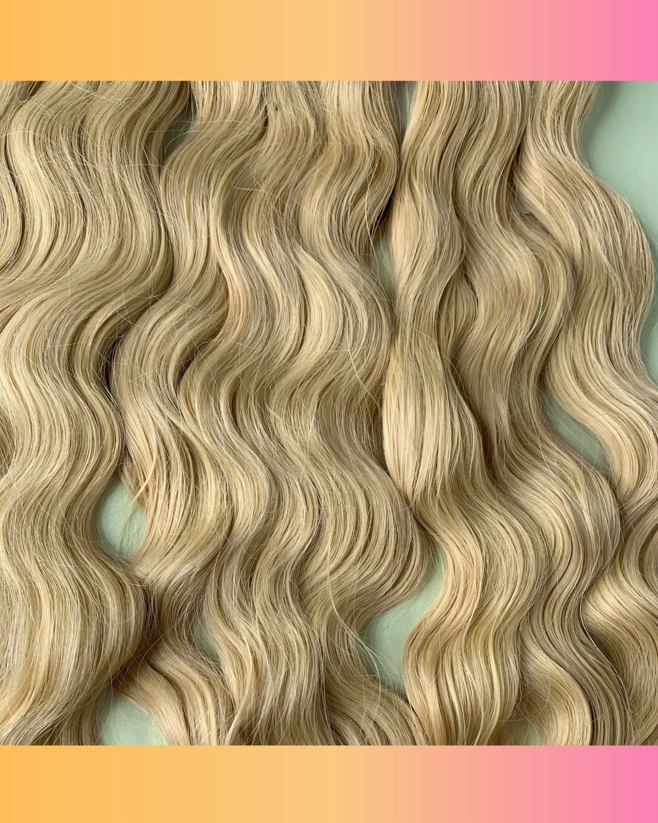 Blonde 613 Human Hair Extension Weft Sew in Wavy Virgin Unprocessed Indian Hair