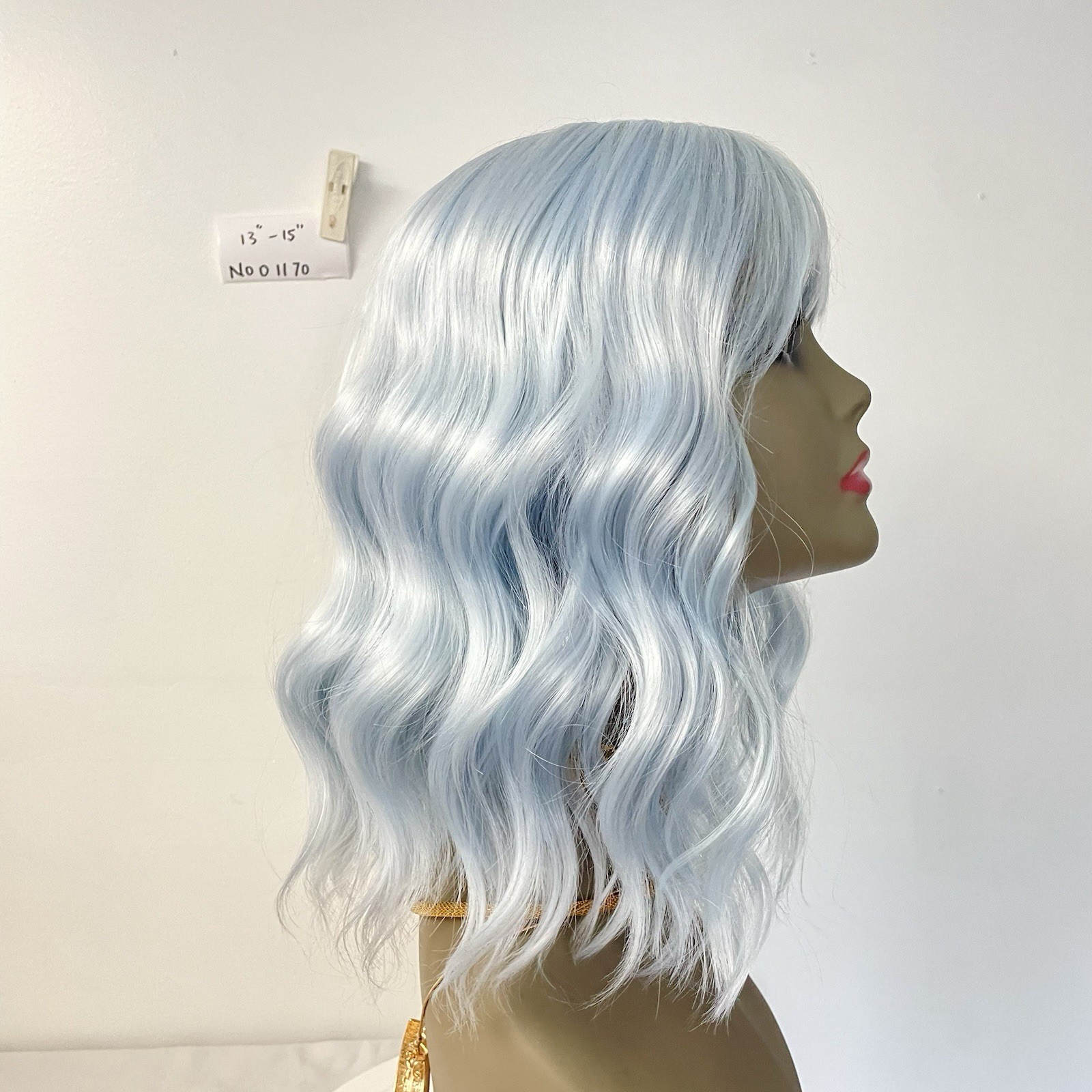 WIG. NO01170 (13-15 inch)adjustable elastic band.