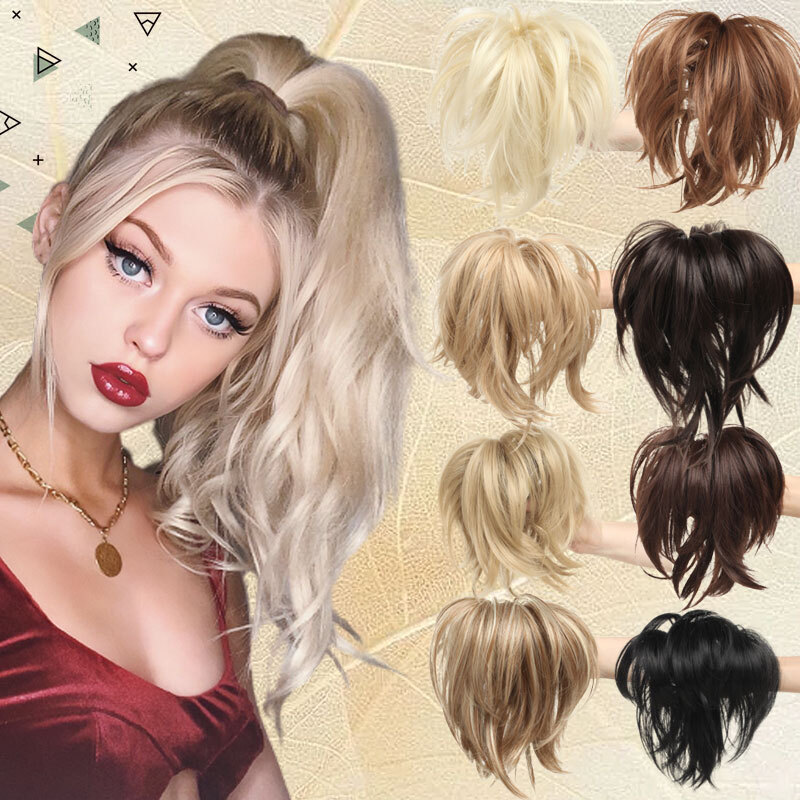 Hair Extensions Ponytail Clip In Natural Claw On Bendable Pony Tail Hair Pieces