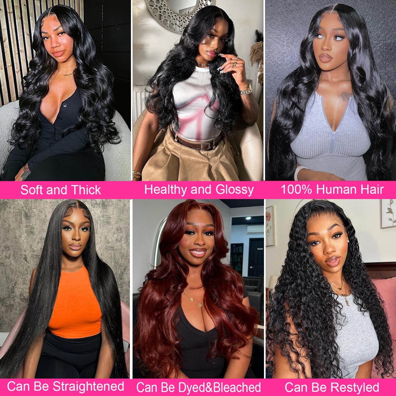 Caplina 16A Human Hair Bundles 16 18 20 22 Inch Body Wave 400G Unprocessed