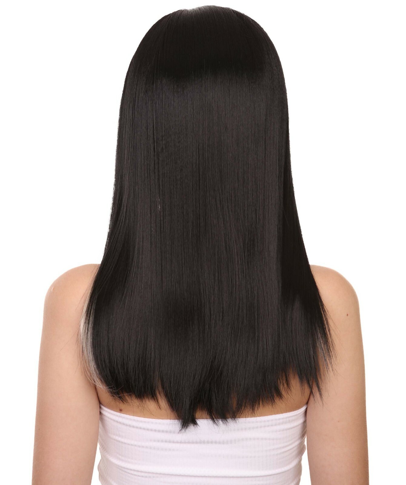 Adult Women’s 18″ Long Length Straight 4×4 Lace Front Black Blonde Highlight Wig