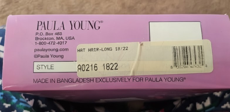 PAULA YOUNG HAT HAIR 3/4 WIG LONG WAVY NEW HAT INCLUDED WARM TOFFEE BLONDE