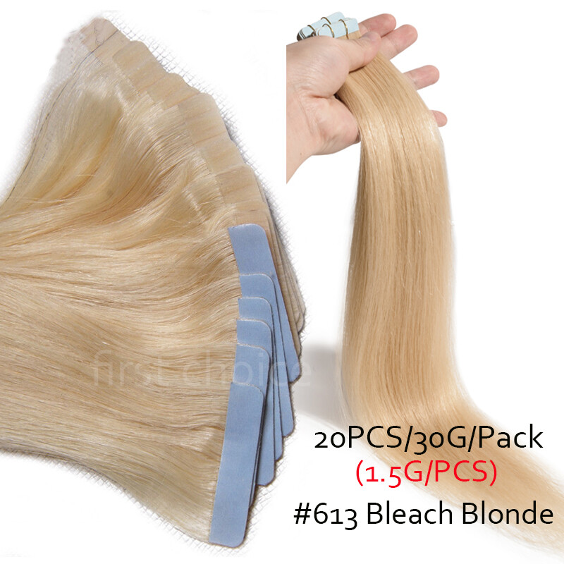 Ombre 120g Tape In Russian Remy Human HaIr Extensions Full Head Skin Wefts THICK