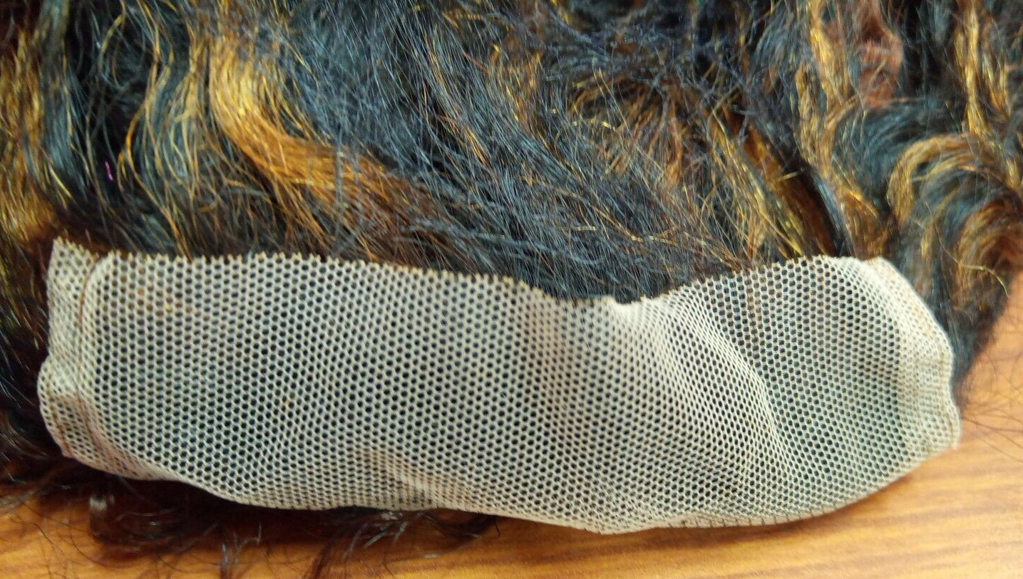 Highlight Ombre 4×4 Lace Front P1B/30 Deep Wave Human Hair Wig w/ 4 Combs
