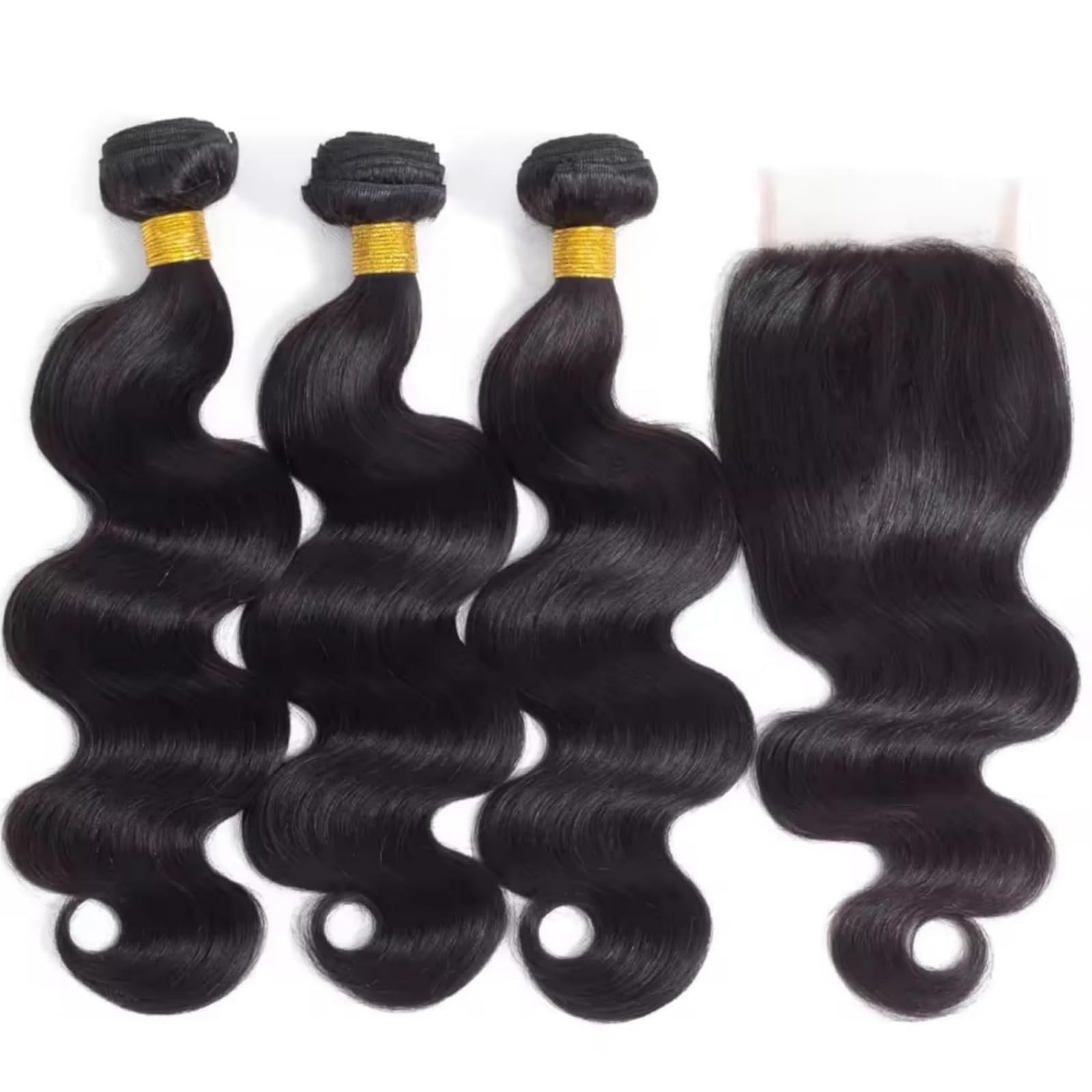 Shwair Brazilian Body Wave Virgin Lace Closure20 22 24 With18 Closure Human