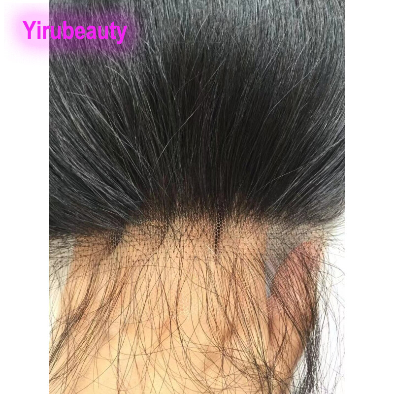 Indian 100% Human Hair HD 4*4 Lace Closure Free Part Silky Straight Body Wave