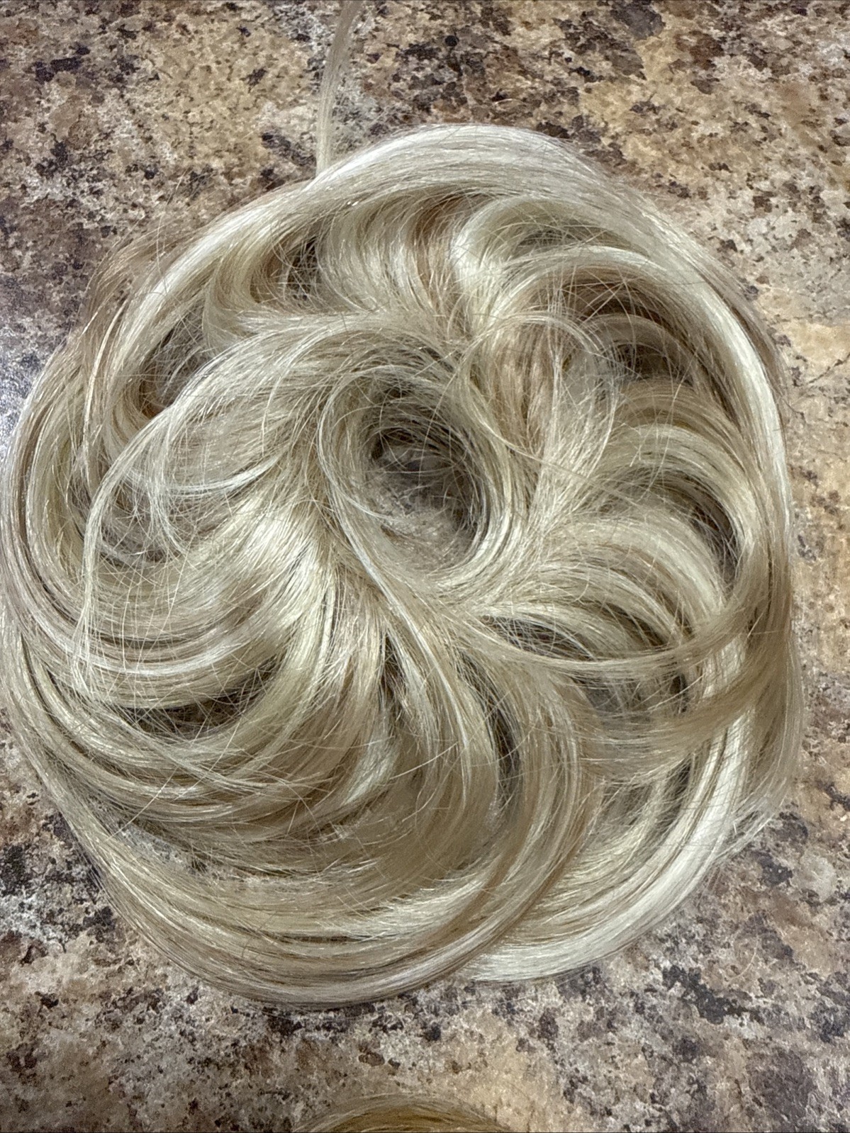 2 BEAUTIFUL Blonde Messy Hair Scrunchies Hair Buns Open Package